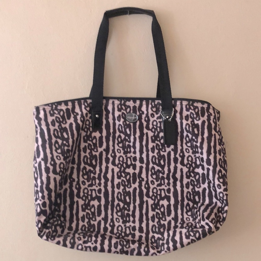 Coach Nylon Tote with matching removable pouch